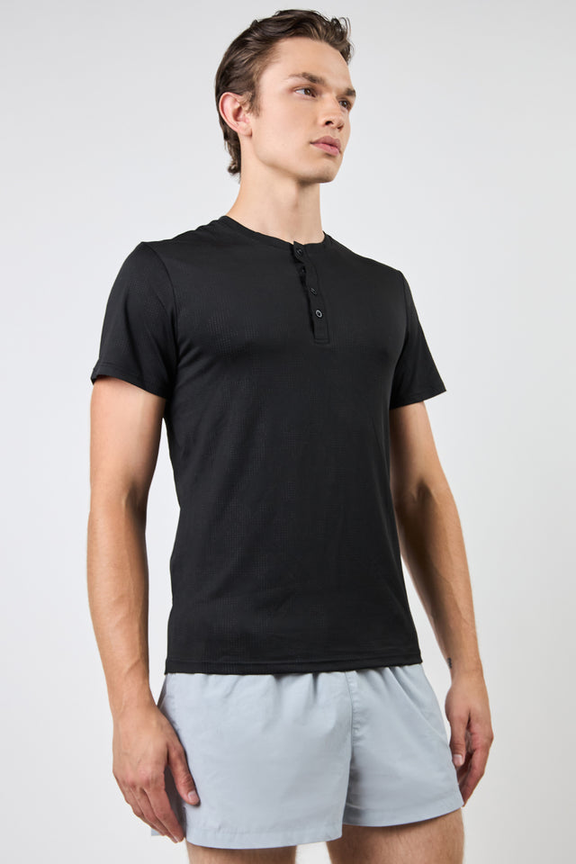 Stealth Henley Tee