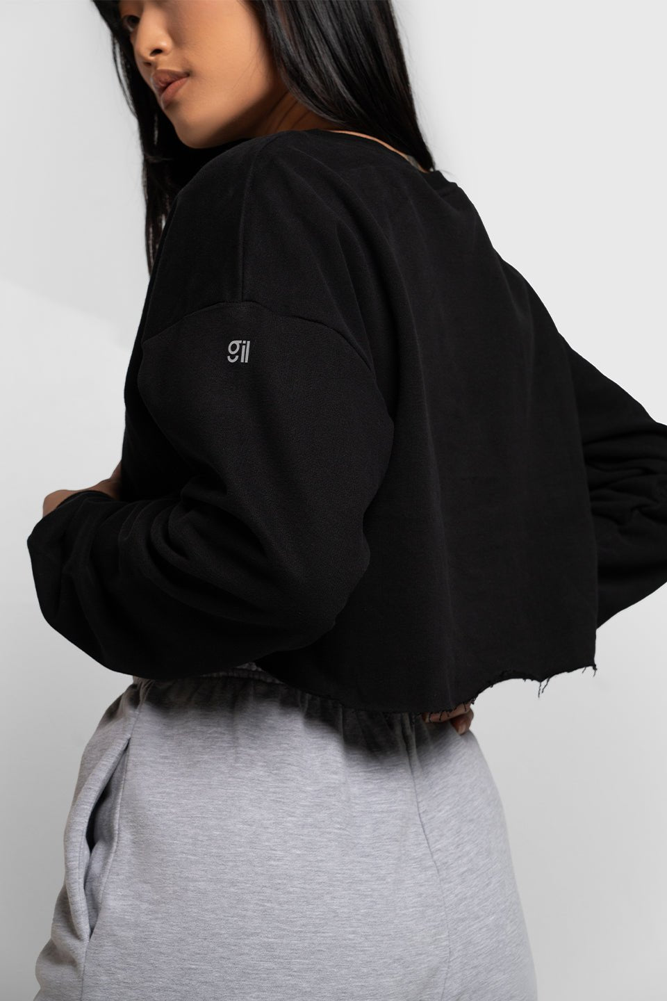 Crew Neck Cropped Pullover - Glory in LA