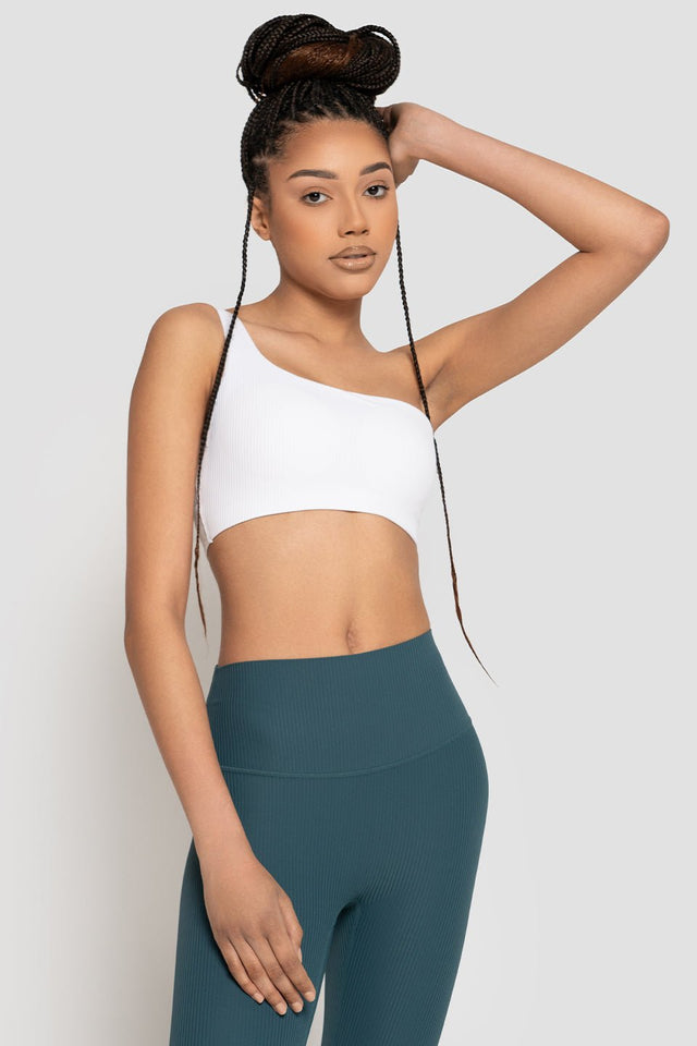Ribbed Energy Asymmetrical Bra - Glory in LA