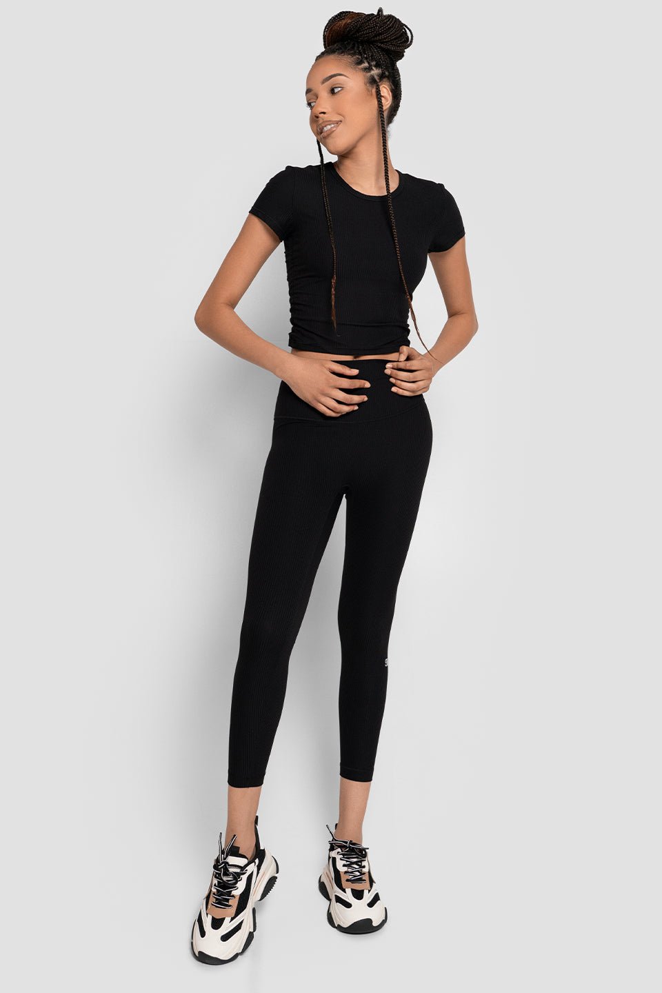 Ribbed High - Waist 7/8 Legging - Glory in LA