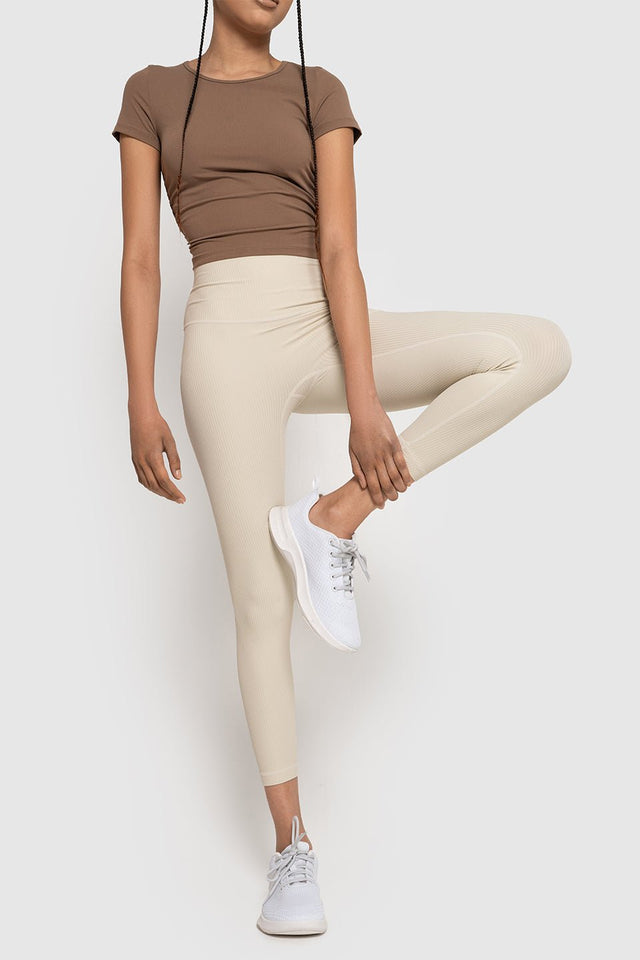 Ribbed High - Waist 7/8 Legging - Glory in LA