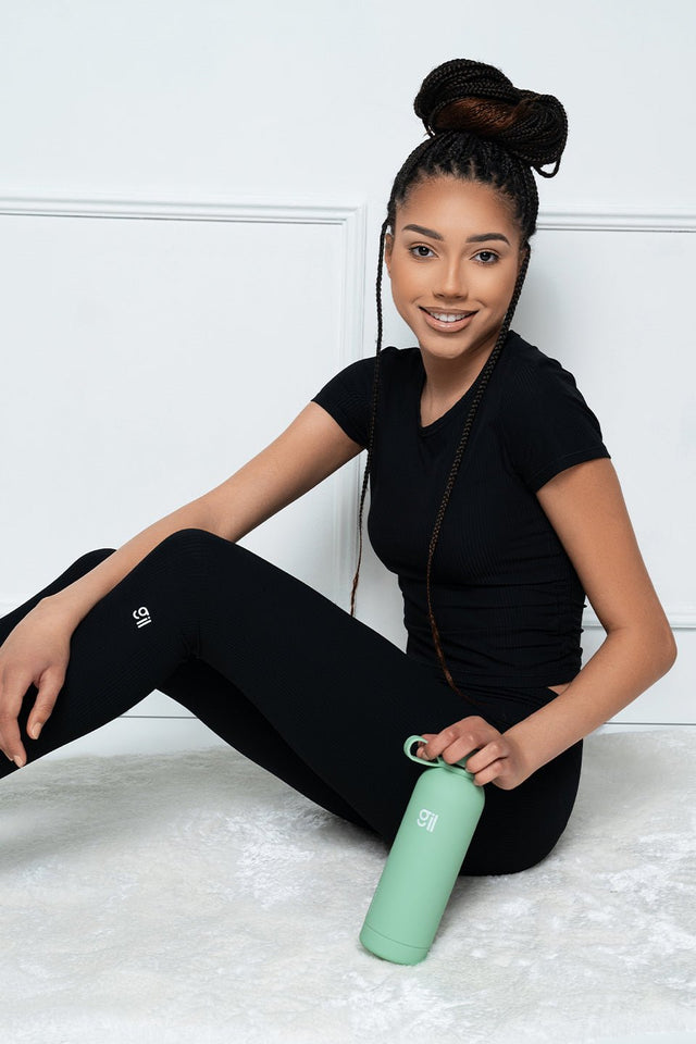 Ribbed High - Waist 7/8 Legging - Glory in LA