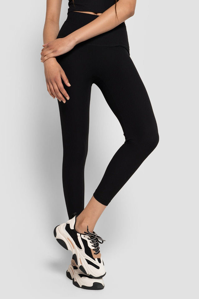 Ribbed High - Waist 7/8 Legging - Glory in LA