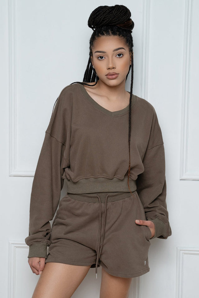 Signature Cropped Pullover - Glory in LA